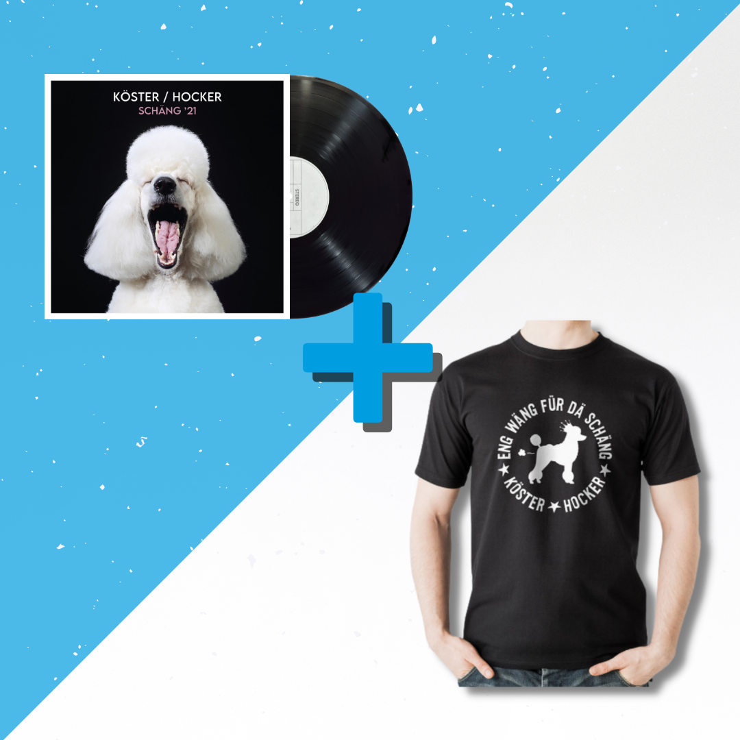 Bundle: T-Shirt "Eng Wäng" + Vinyl Single "Schäng 21"