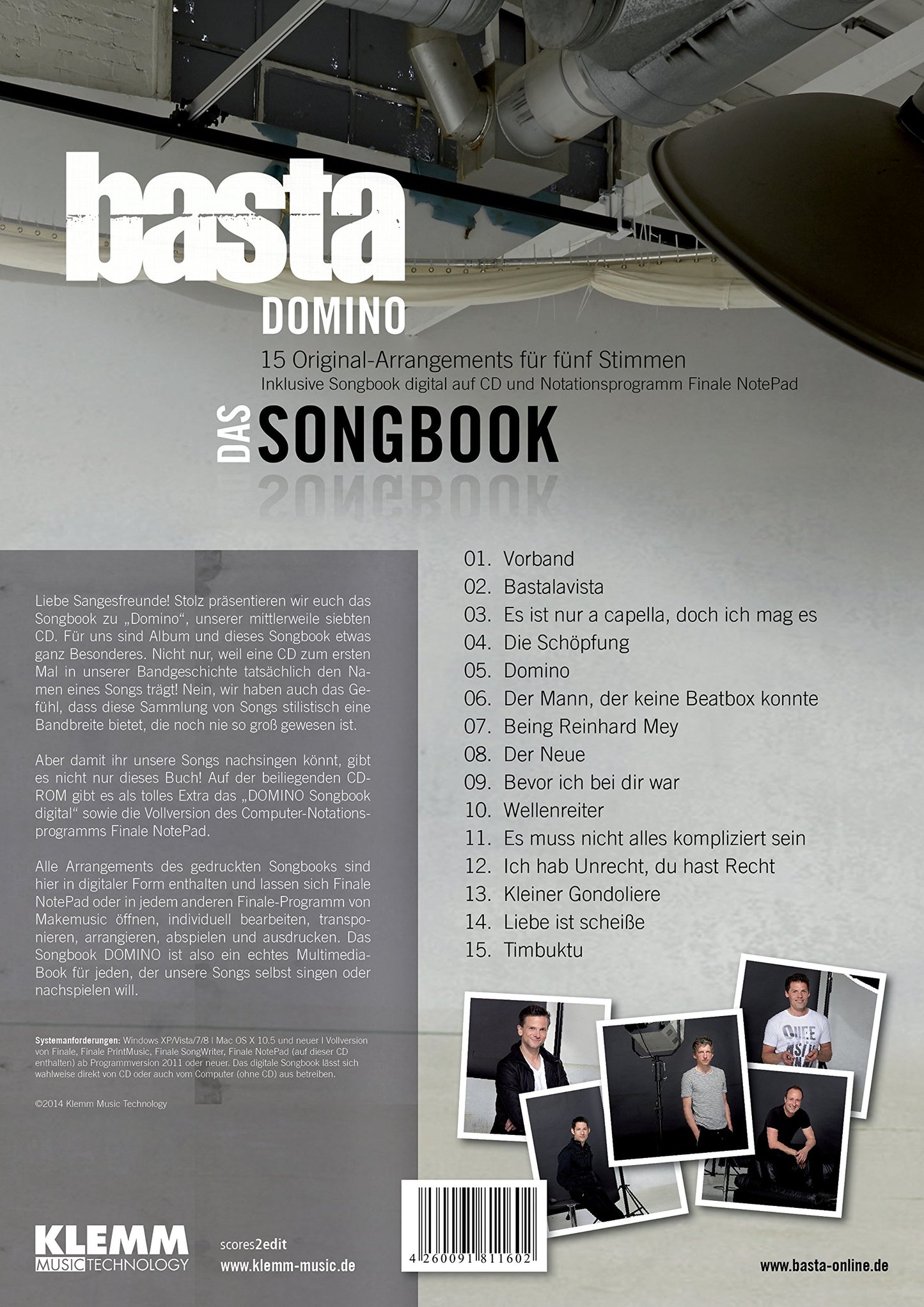 basta - "Domino" (Songbuch)