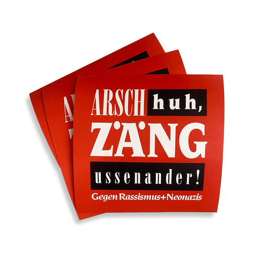 Arsch Huh Sticker Rot | 10 Sticker
