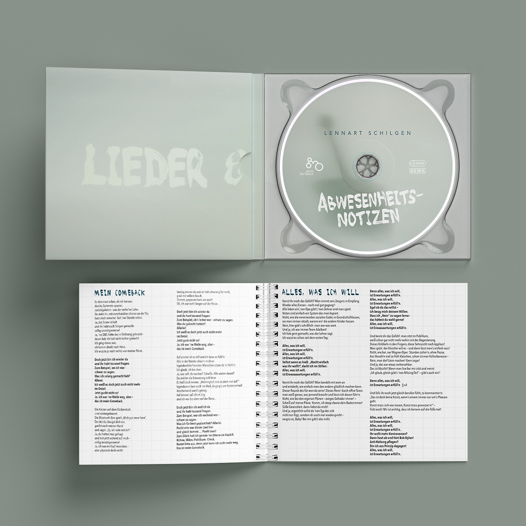Lennart Schilgen – Abwesenheitsnotizen (Digipack CD)