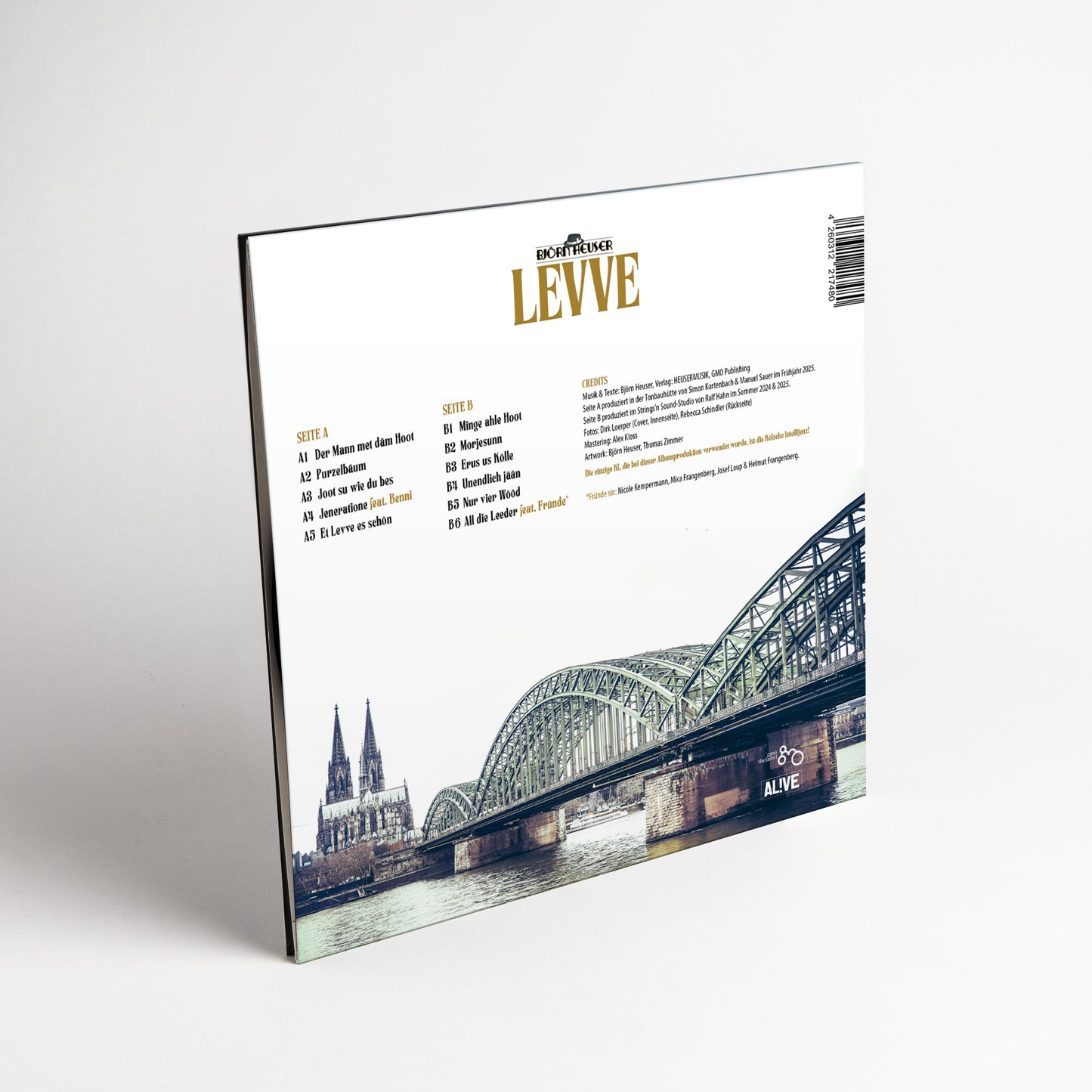 Björn Heuser – Levve (LP, Colored Gatefold Vinyl in Weiß)