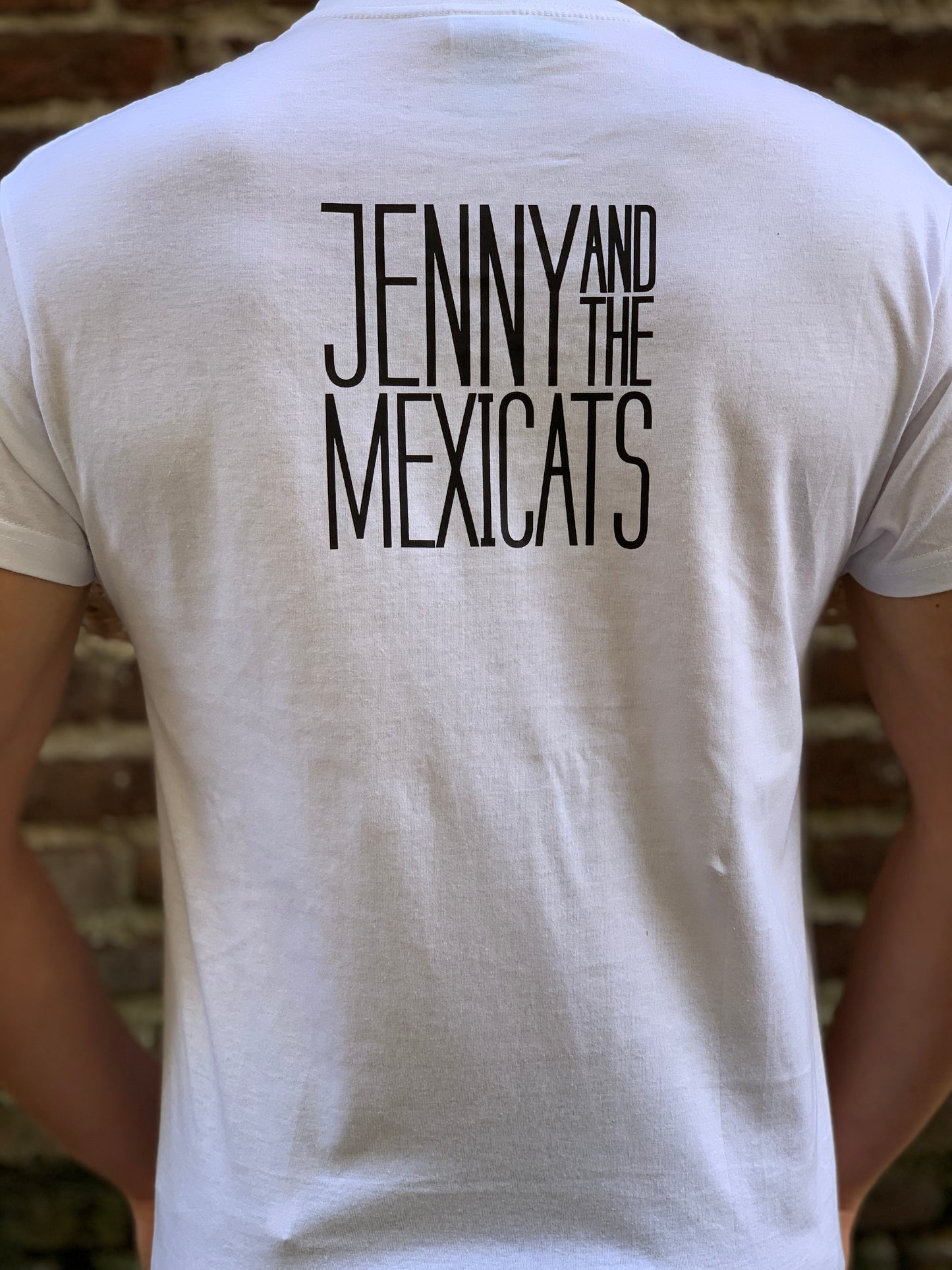 T-Shirt Jenny and the Mexicats - White ("masculine" frame)
