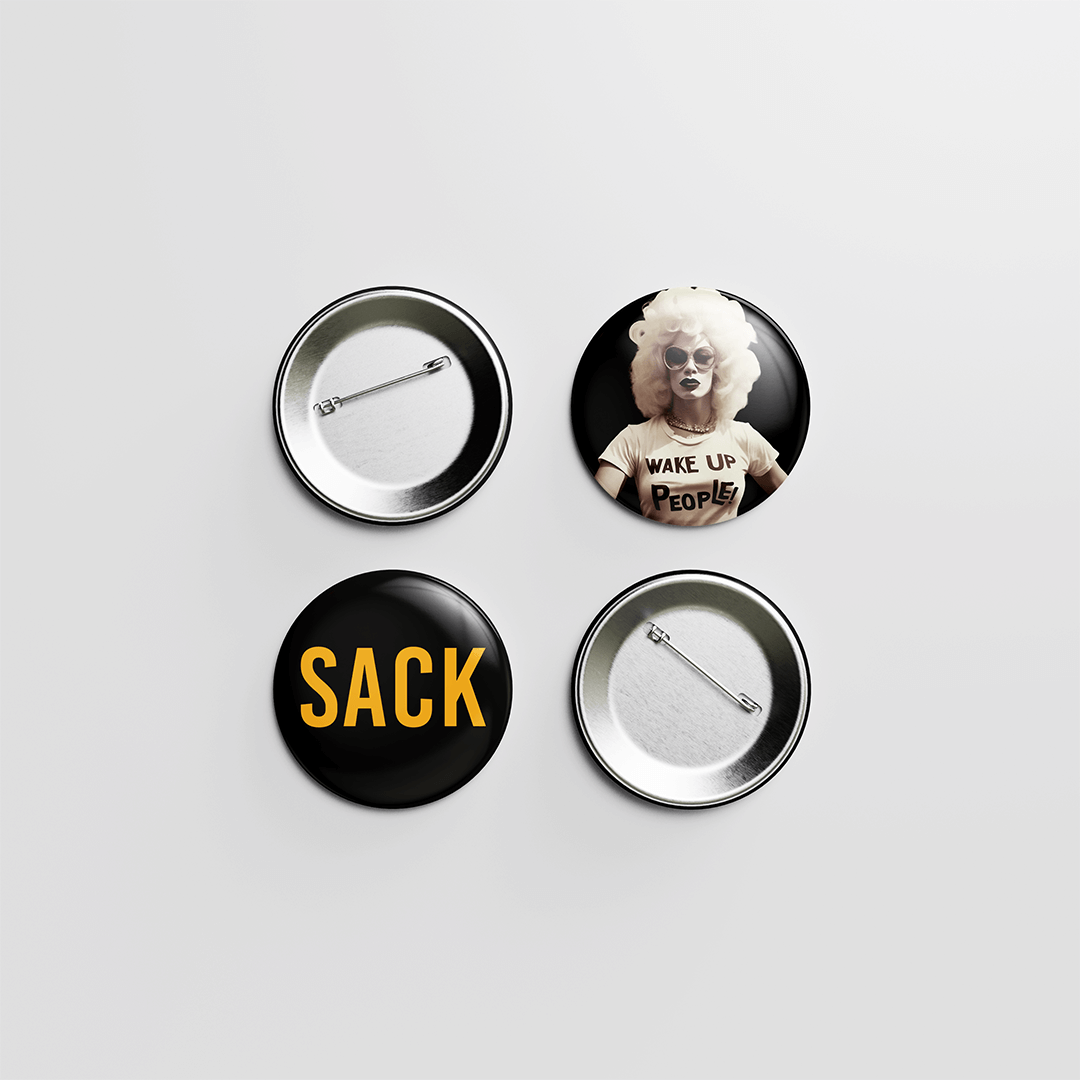 Sack – 7'' Single Vinyl (Unmade Bed Of A Man / As One) + 2 BADGES