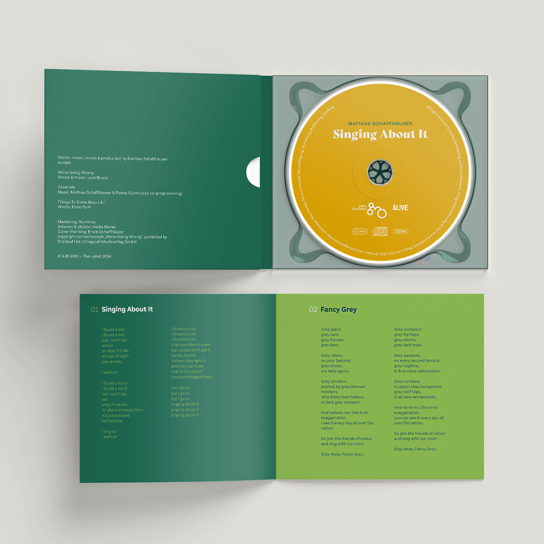 Mathias Schaffhäuser "Singing About It" (CD Album)