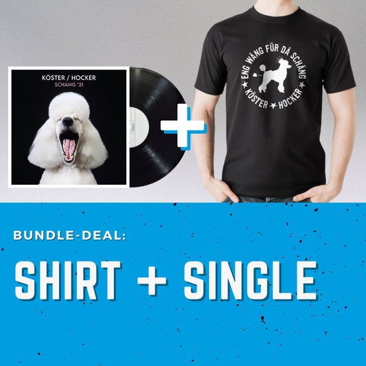 Bundle: T-Shirt "Eng Wäng" + Vinyl Single "Schäng 21"