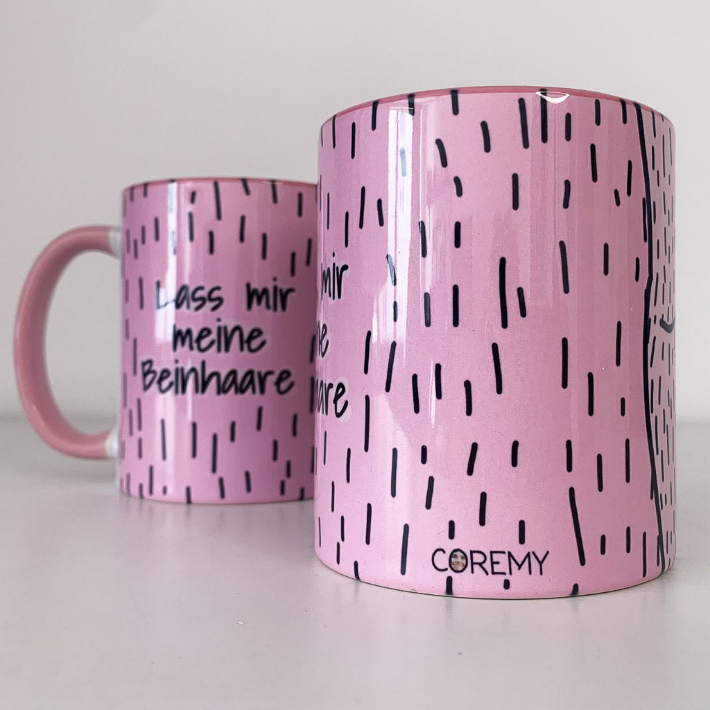 Coremy – "Lass mir meine Beinhaare"-Tasse