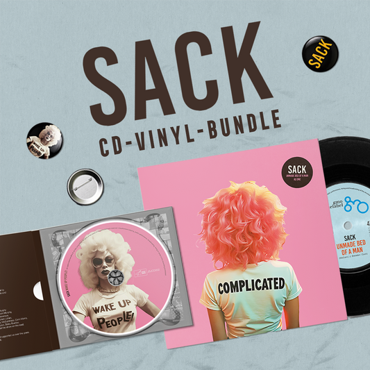 Sack-Bundle: Single-Vinyl + CD + Buttons