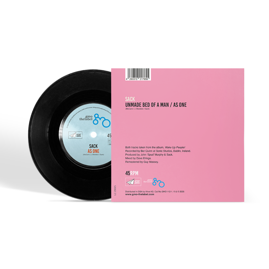 Sack – 7'' Single Vinyl (Unmade Bed Of A Man / As One) + 2 BADGES